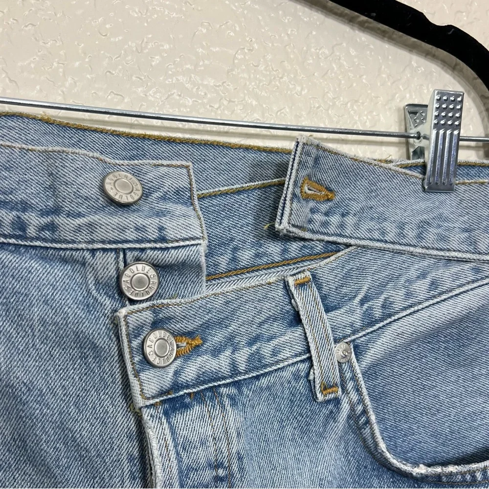AGOLDE Blue Broken Waistband Jeans